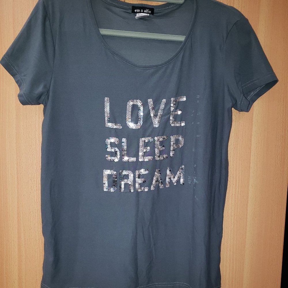 Em & Alfie Love, Sleep, Dream PJ Top